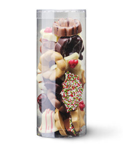 Koker gemengde Kerstchocolade 250 gram