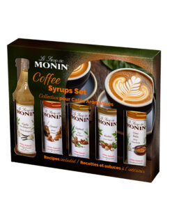 Giftset Monin koffiesiropen set 5x 50ml