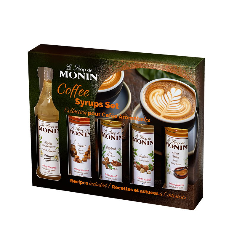 Monin koffieset mini flesje 5x50ml