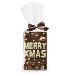 Merry Xmas reep chocolade 150 gram